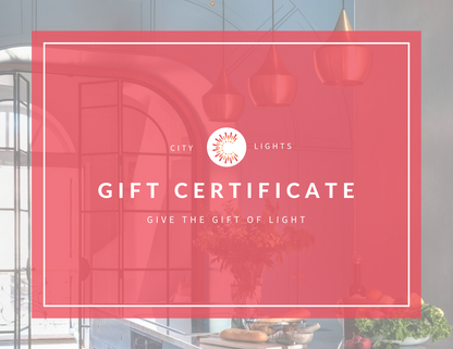 City Lights Gift Certificate.