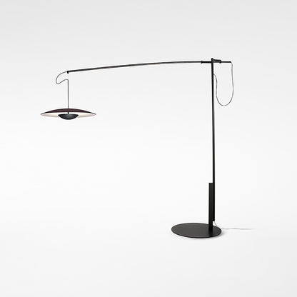 Ginger LED Floor Lamp in Wenge/White (Small).