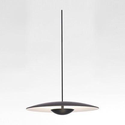 Ginger LED Pendant Light in Wenge/White (Medium)/TRIAC Dimmer.