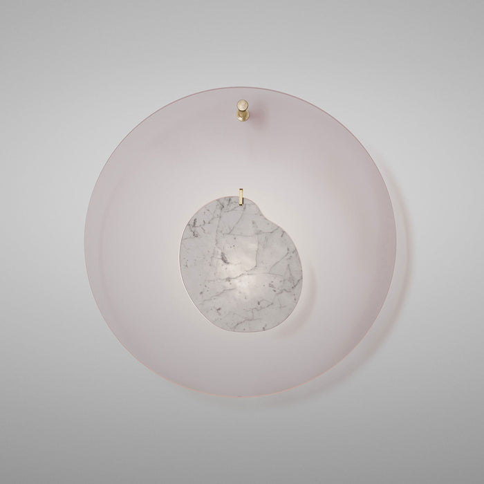 Gioia LED Wall Light in Large/Pink.