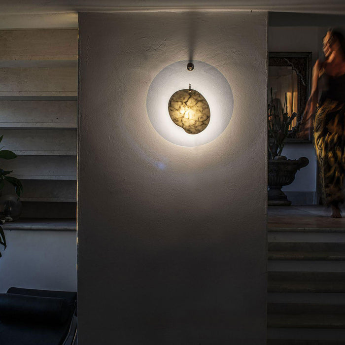 Gioia LED Wall Light in living room.