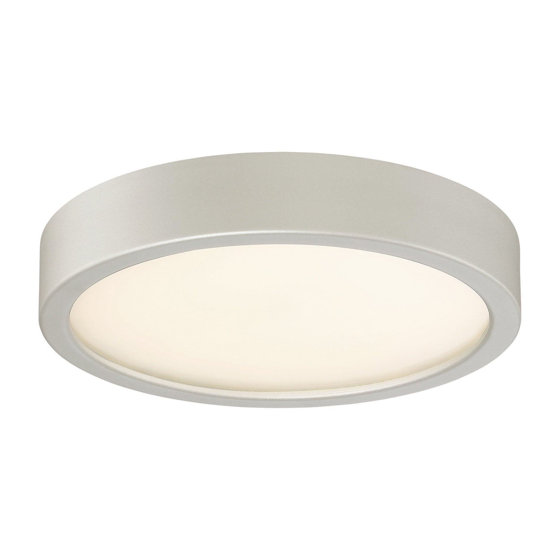 GK LED Flush Mount Ceiling Light in Silver (Medium).