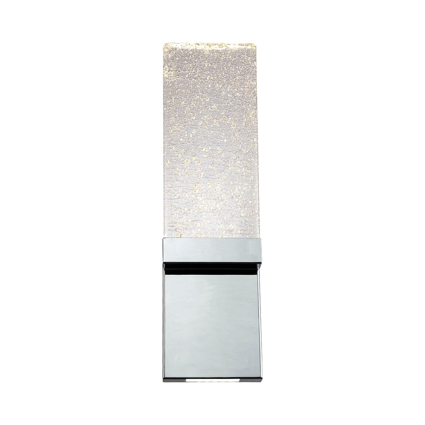 Glacier LED Wall Light in Silver.