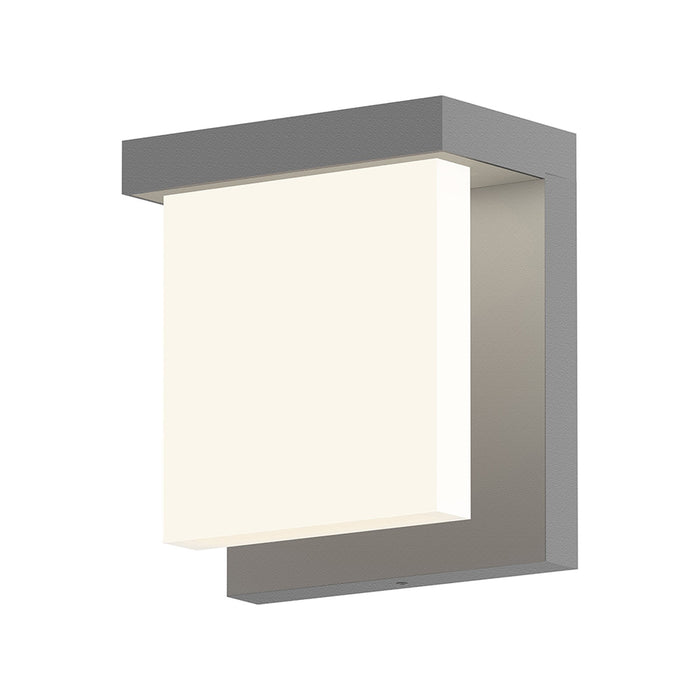 Glass Glow² Outdoor LED Wall Light in Textured Gray.