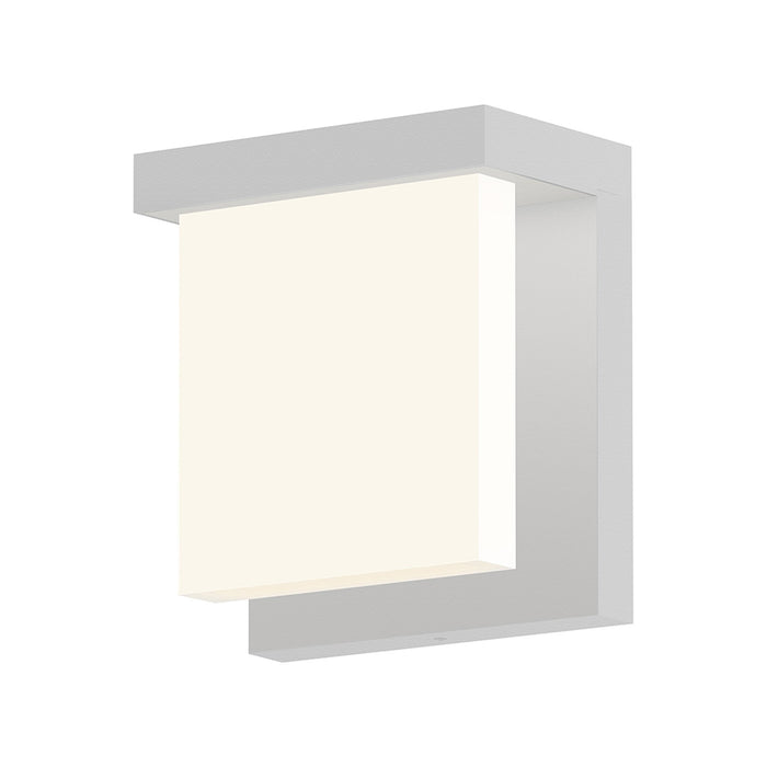 Glass Glow² Outdoor LED Wall Light in Textured White.