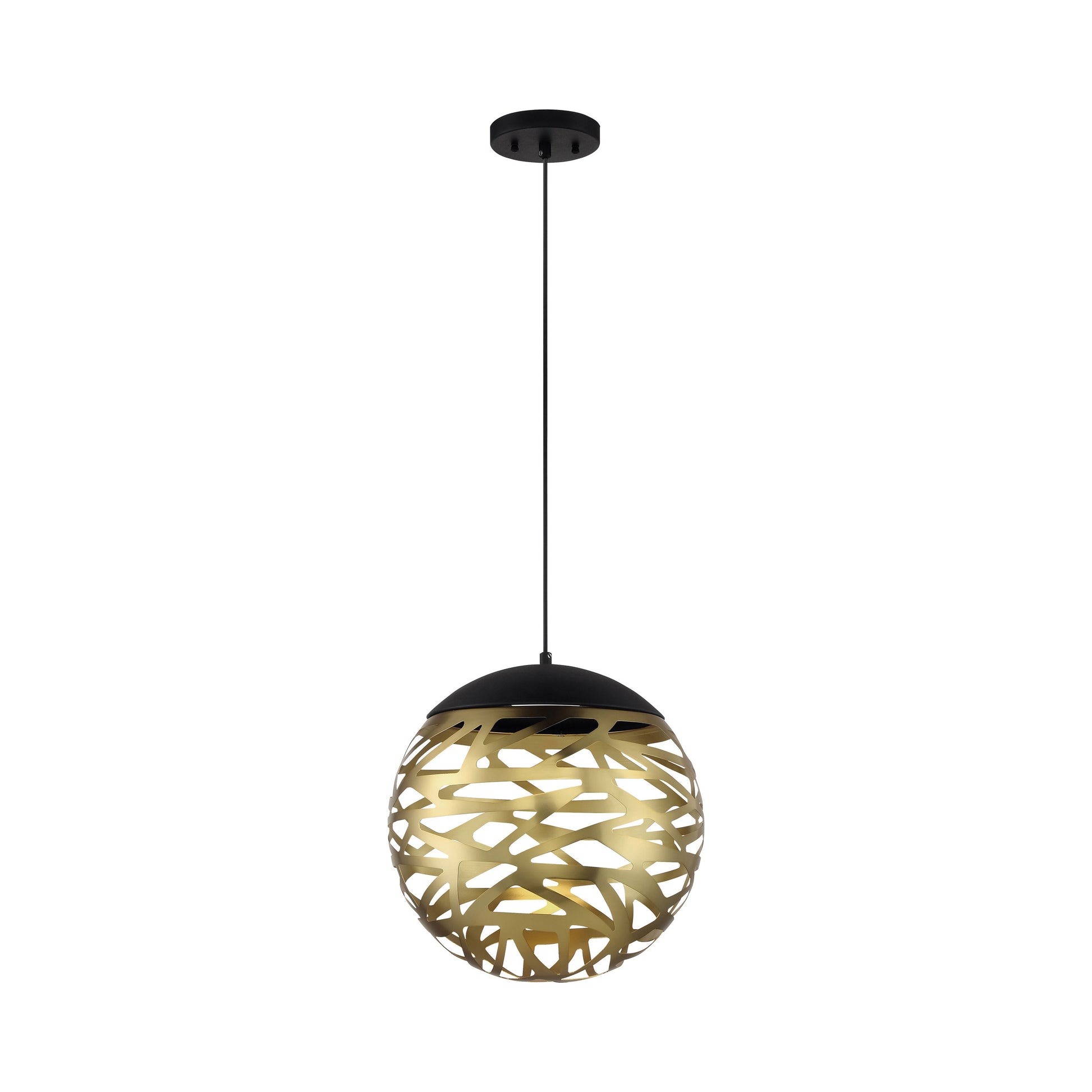 Golden Eclipse LED Pendant Light in Large.