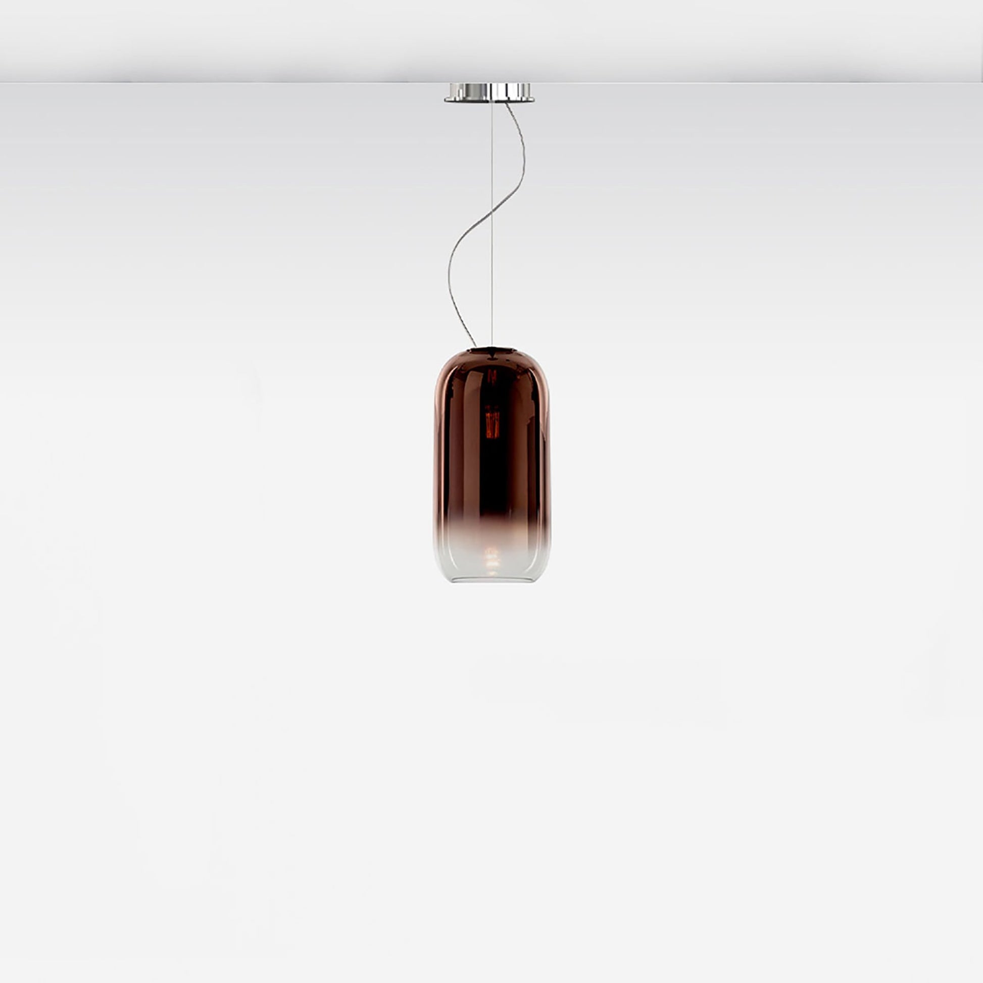 Gople Mini Pendant Light in Chrome/Copper.