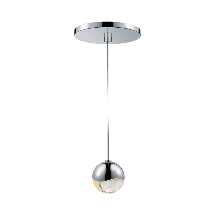 Grapes® LED Pendant Light in Round/Polished Chrome (Small).