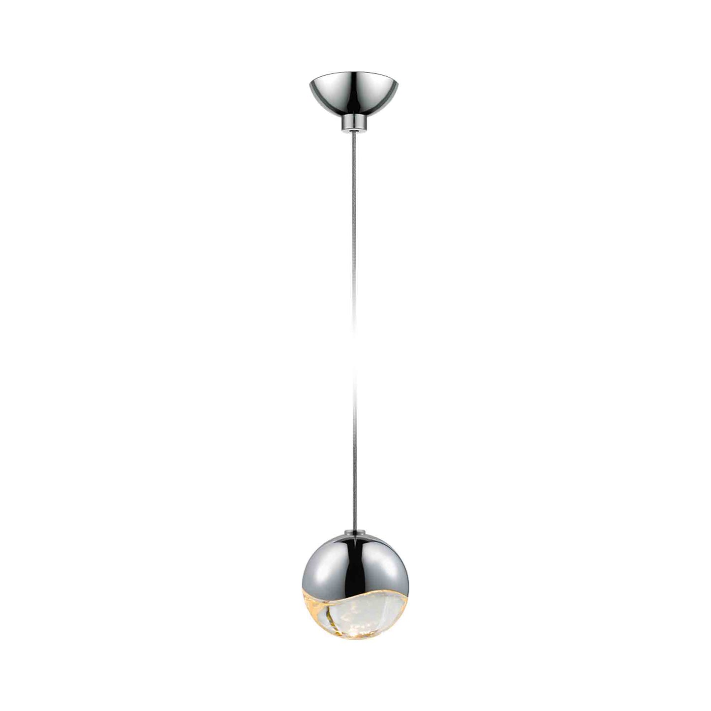 Grapes® LED Pendant Light in Micro-Dome/Polished Chrome (Small).