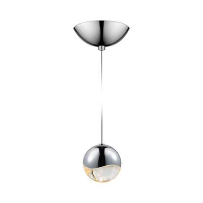 Grapes® LED Pendant Light in Dome/Polished Chrome (Medium).