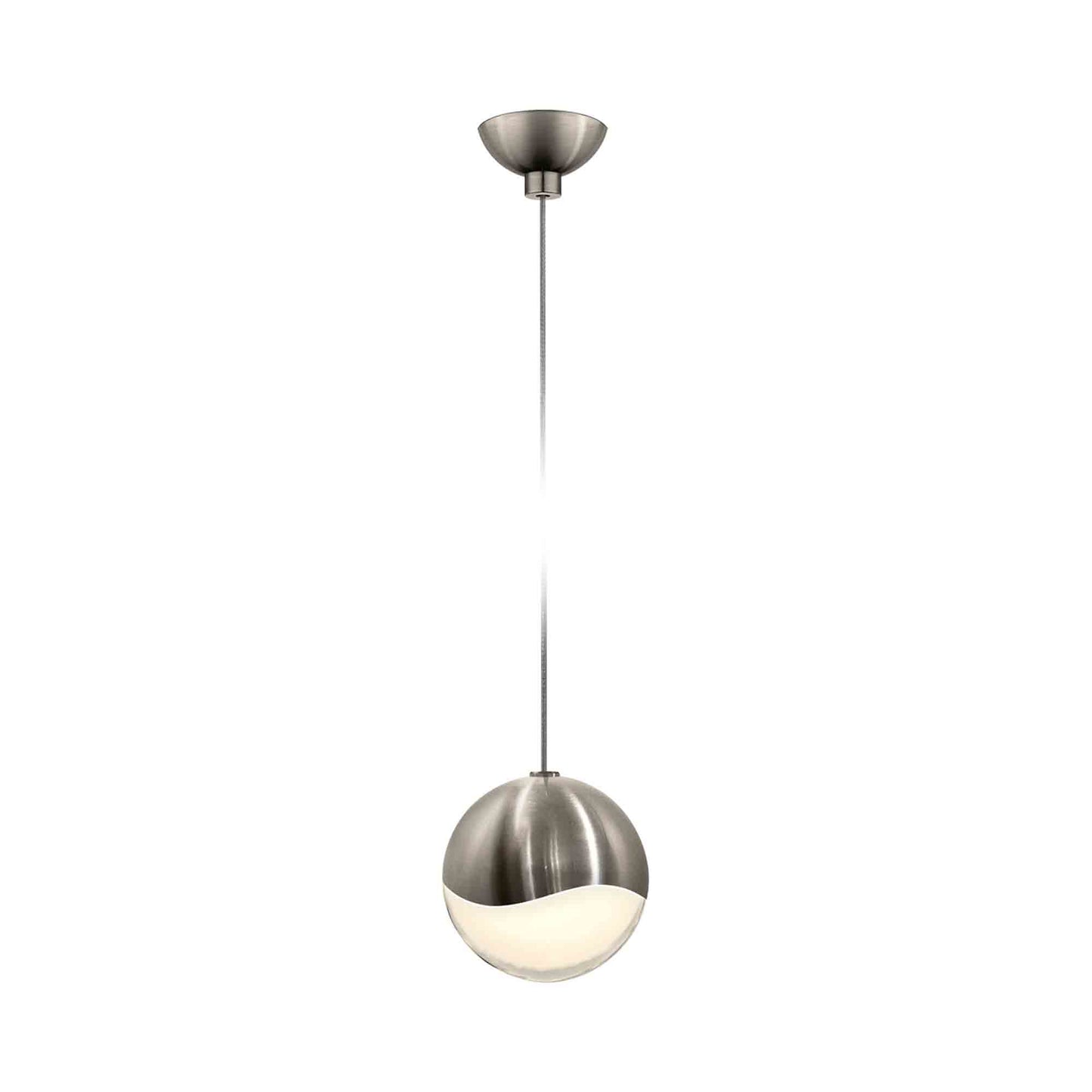 Grapes® LED Pendant Light in Micro-Dome/Satin Nickel (Medium).