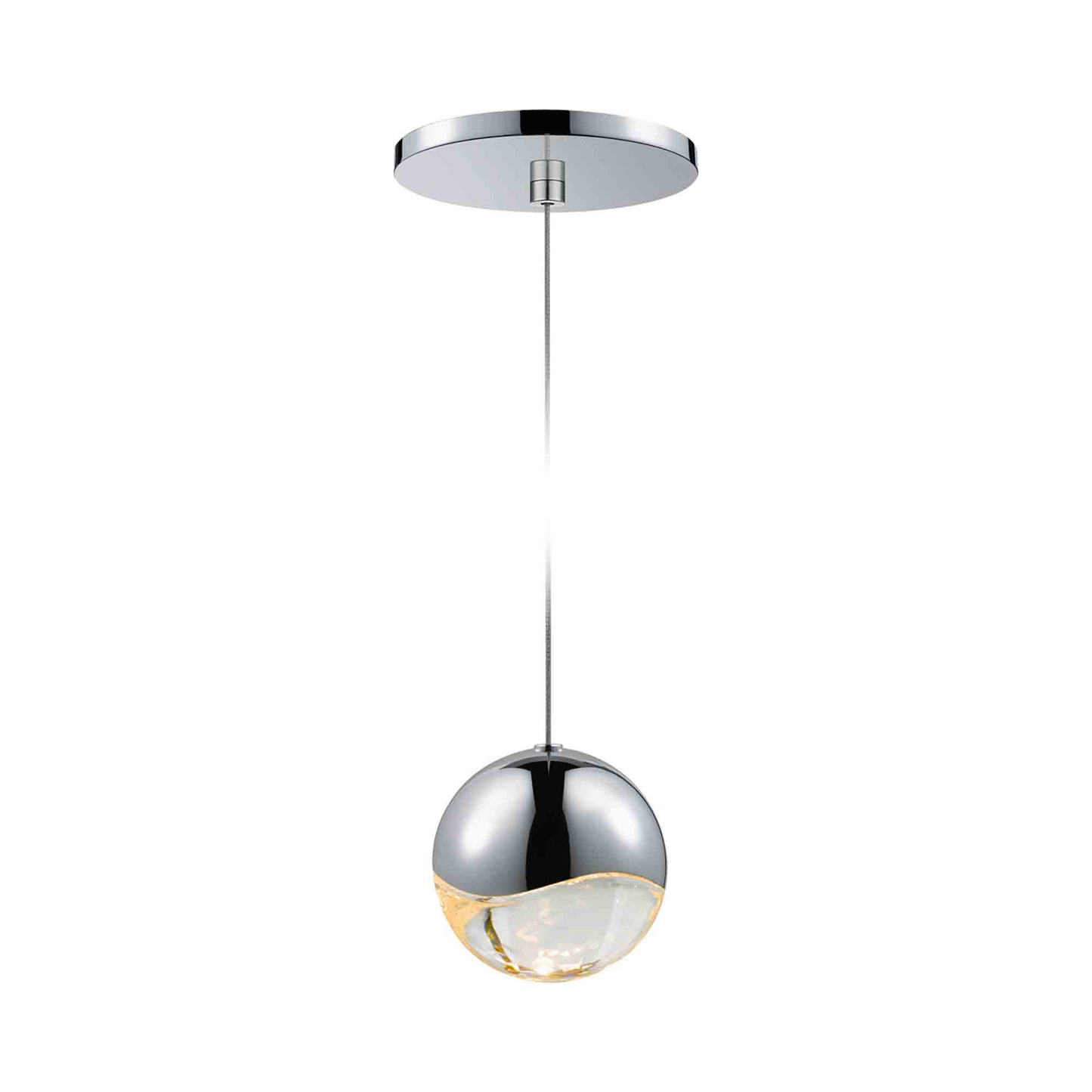 Grapes® LED Pendant Light in Round/Polished Chrome (Large).