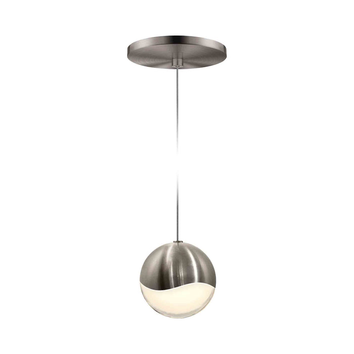 Grapes® LED Pendant Light in Round/Satin Nickel (Large).