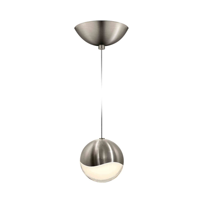 Grapes® LED Pendant Light in Dome/Satin Nickel (Large).