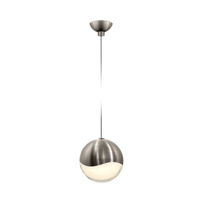 Grapes® LED Pendant Light in Micro-Dome/Satin Nickel (Large).