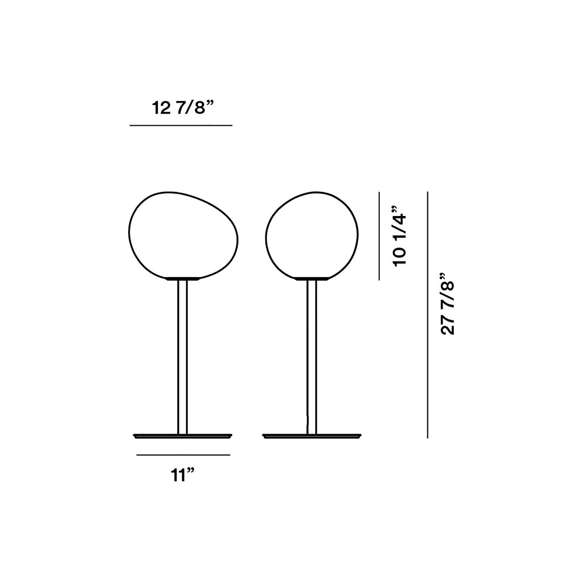 Gregg Mix&Match Table Lamp - line drawing.