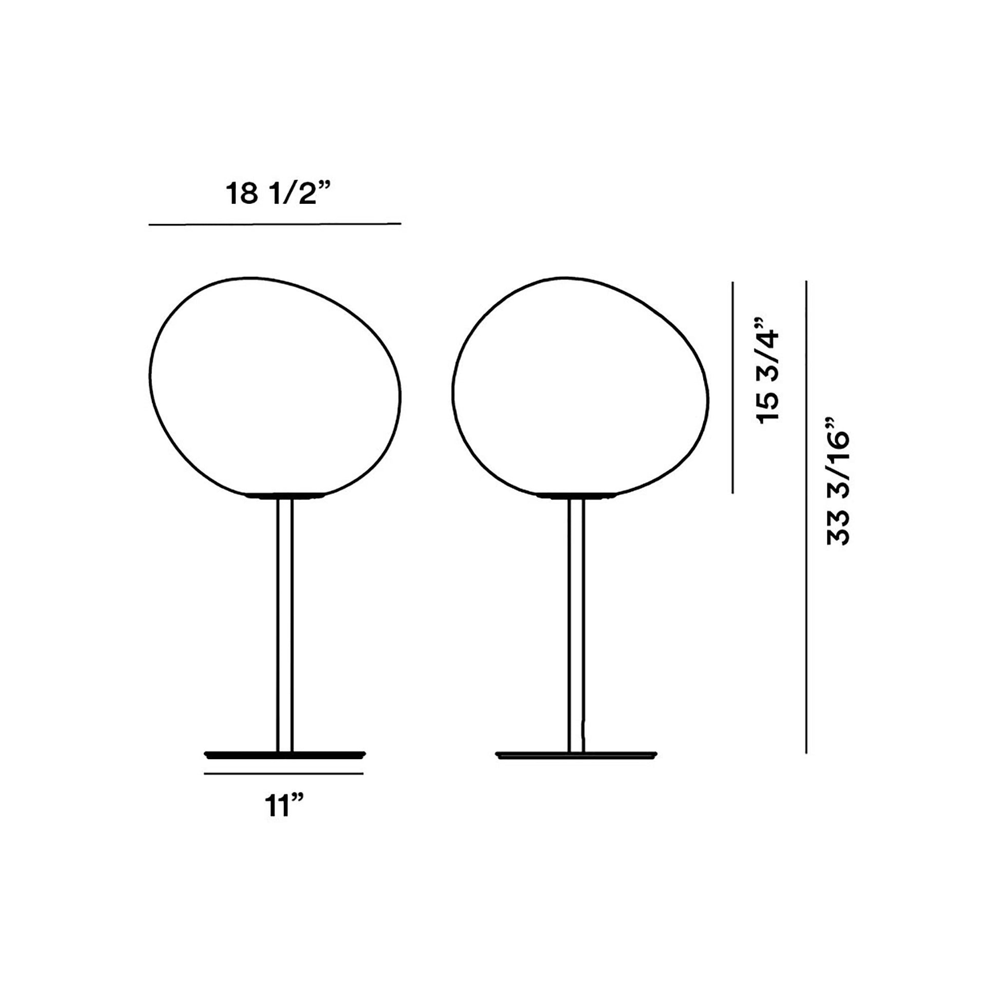 Gregg Mix&Match Table Lamp - line drawing.