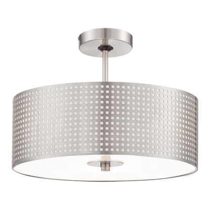 Grid Semi-Flush Mount Ceiling Light.