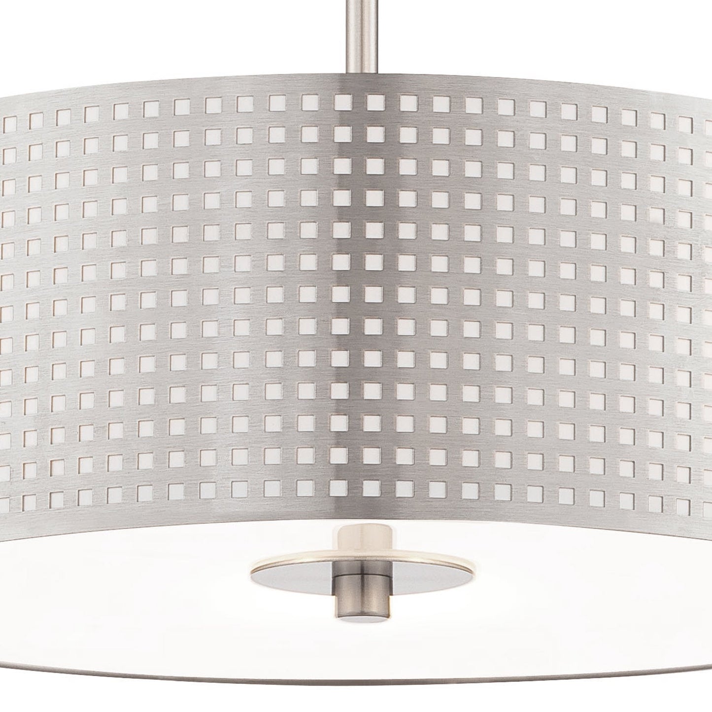 Grid Semi-Flush Mount Ceiling Light in Detail.