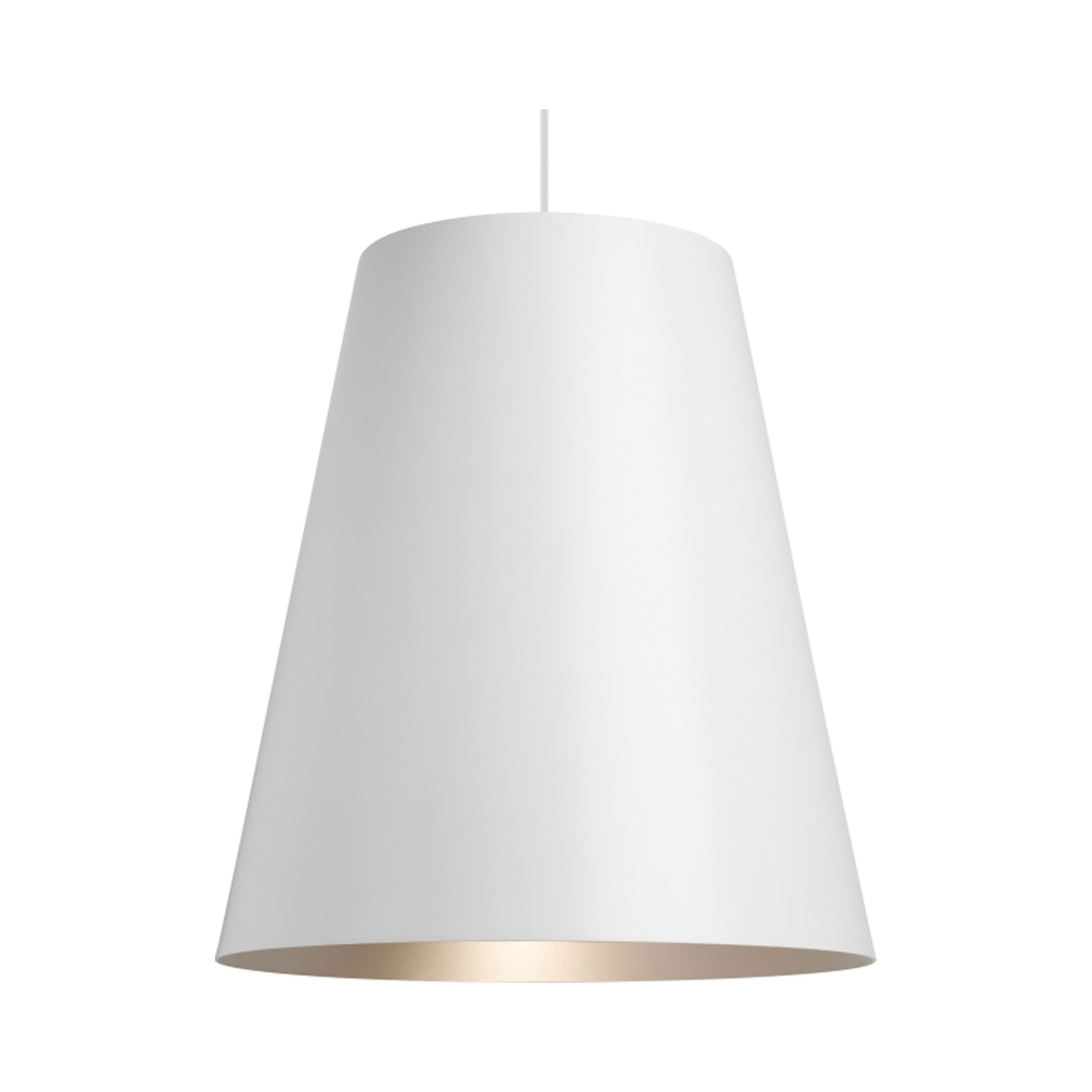 Gunnar Pendant Light in White/Satin Haze.