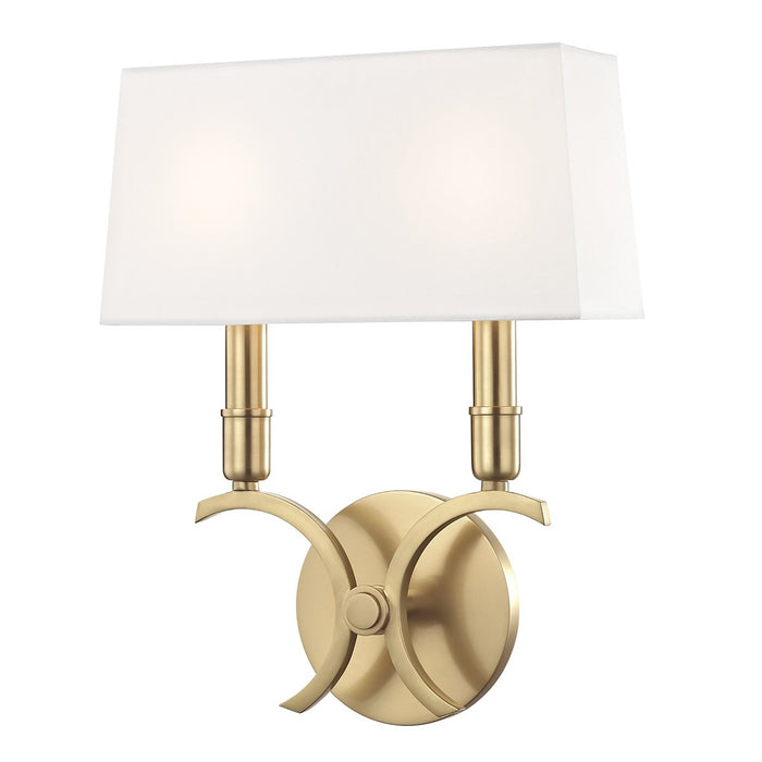 Gwen Wall Light in Aged Brass (Small).
