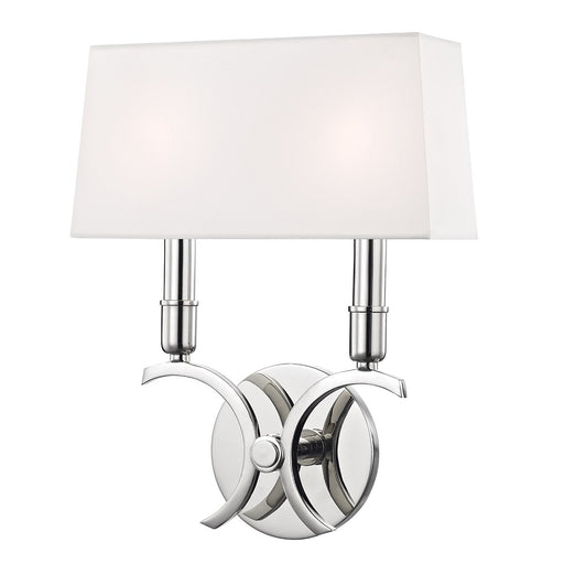 Gwen Wall Light in White and Silver.