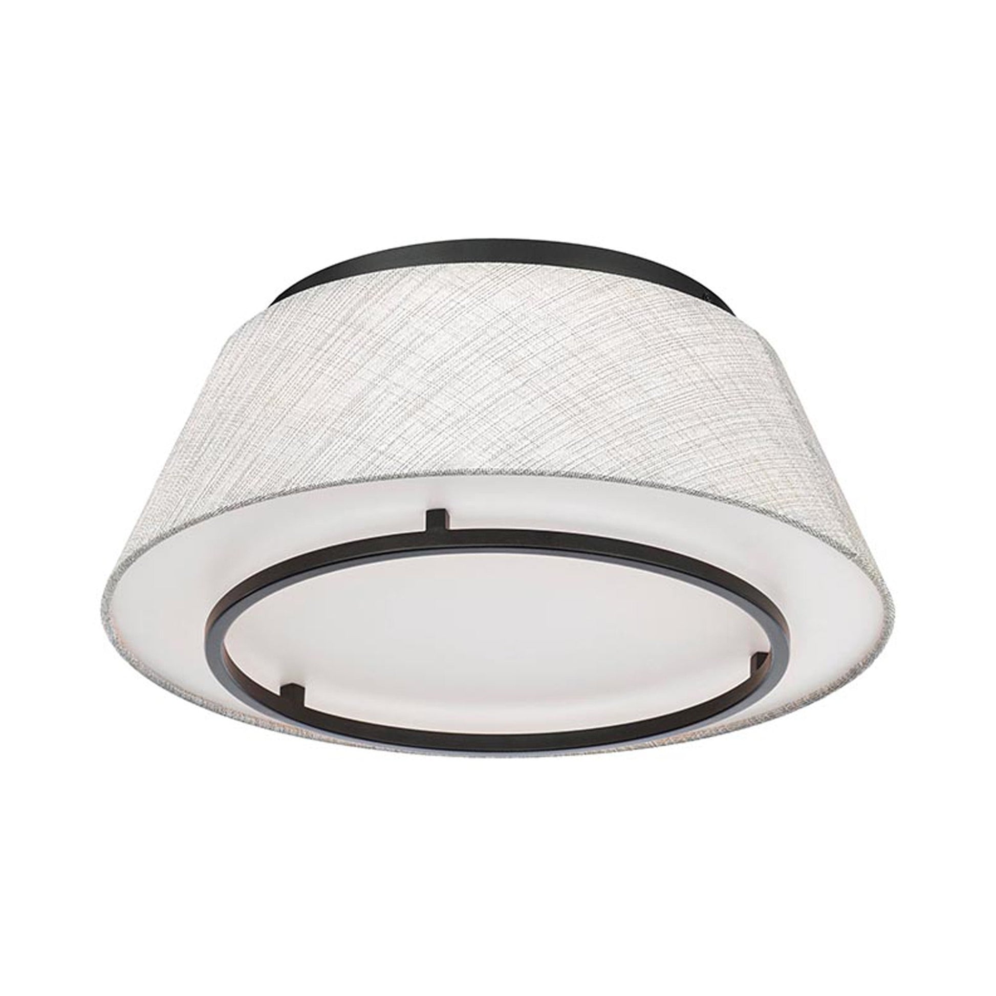 Hailey LED Flush Mount Ceiling Light in Black.