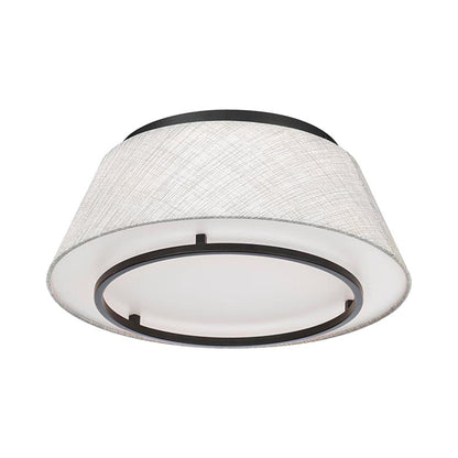 Hailey LED Flush Mount Ceiling Light in Black.