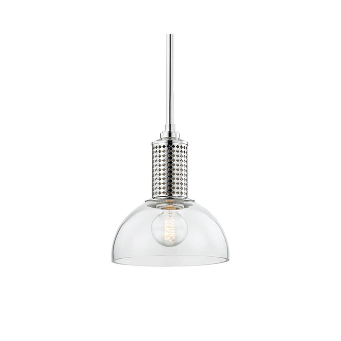 Halcyon Pendant Light in Small/Polished Nickel.