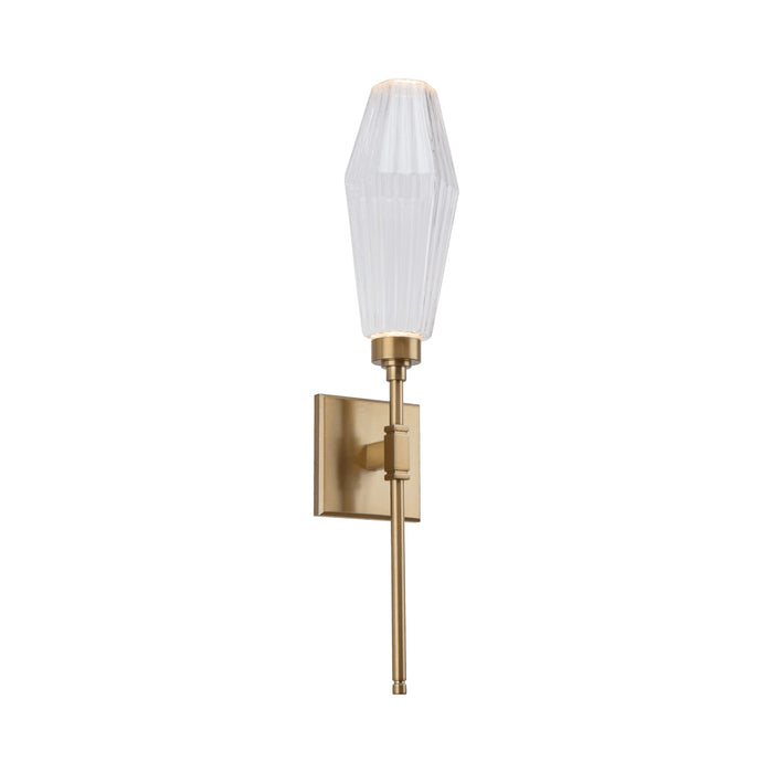 Aalto Belvedere LED Wall Light in Heritage/Clear Glass (4-Inch).