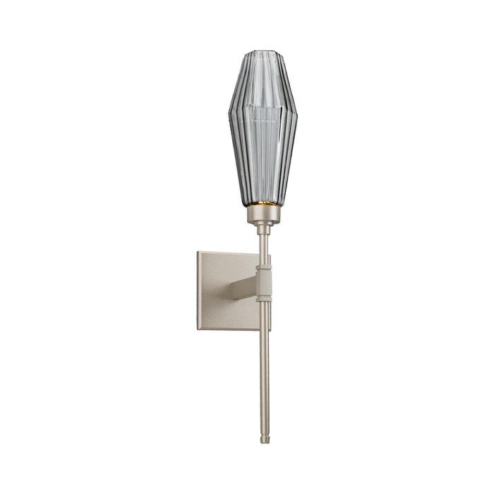 Aalto Belvedere LED Wall Light in Metallic Beige Silver/Smoke Glass (6.5-Inch).