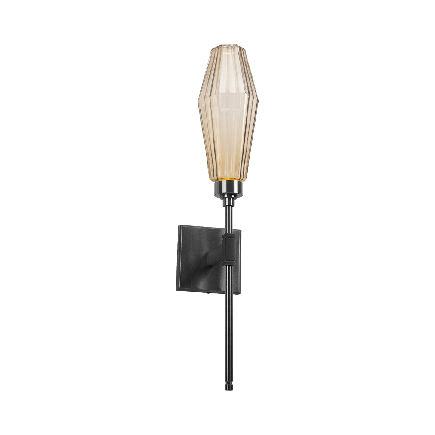 Aalto Belvedere LED Wall Light in Gunmetal/Bronze Glass (6.5-Inch).