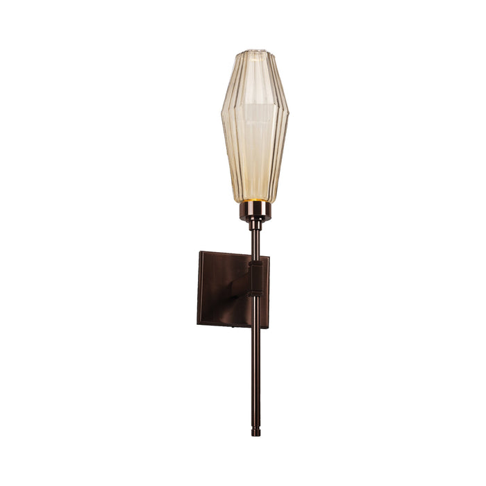 Aalto Belvedere LED Wall Light in Oil Rubbed Bronze/Bronze Glass (6.5-Inch).
