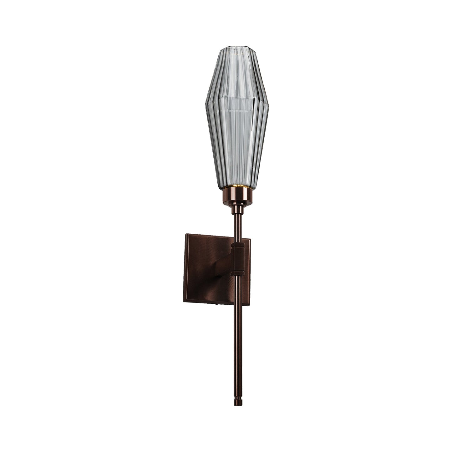 Aalto Belvedere LED Wall Light in Oil Rubbed Bronze/Smoke Glass (6.5-Inch).