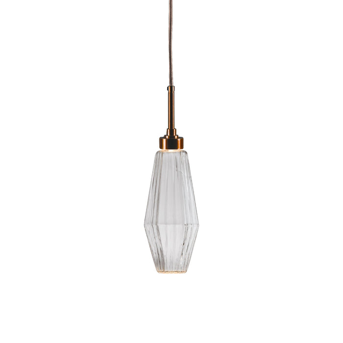 Aalto LED Pendant Light in Oil Rubbed Bronze/Clear Glass (17.2-Inch).
