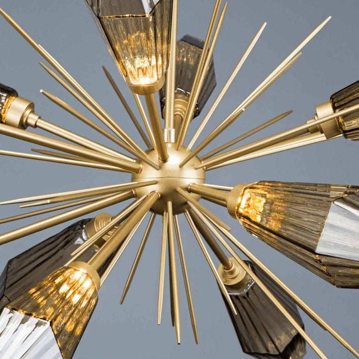 Aalto Oval Starburst LED Chandelier in Detail.