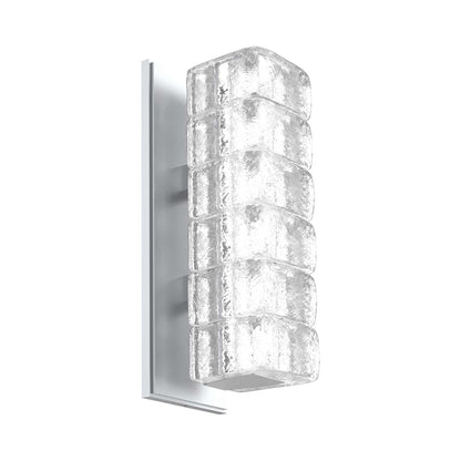 Asscher LED Wall Light in Classic Silver.