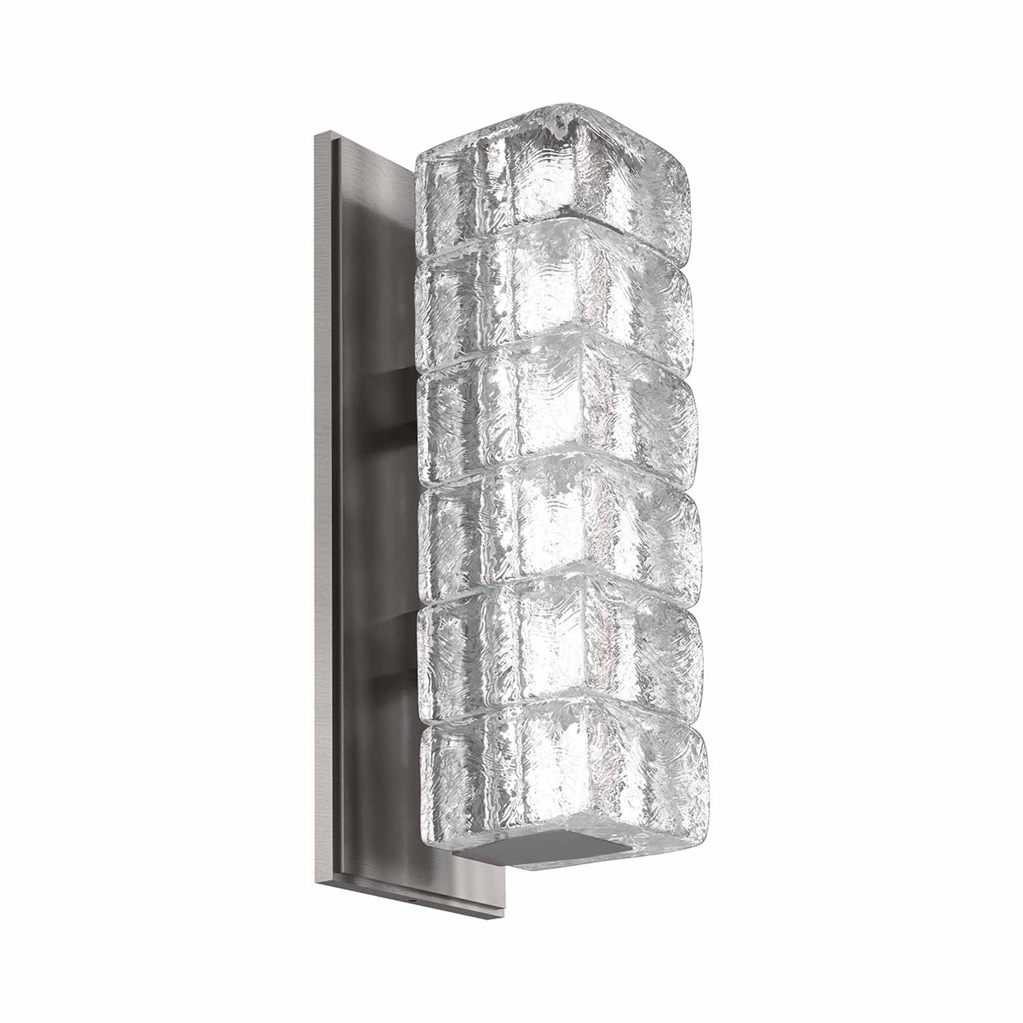 Asscher LED Wall Light in Gunmetal.