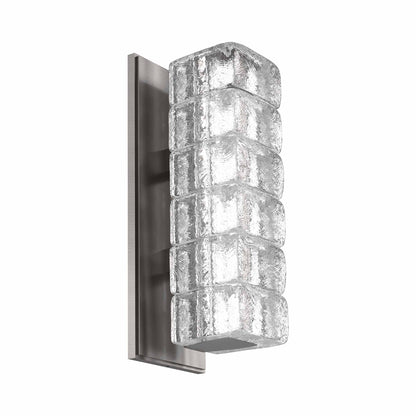 Asscher LED Wall Light in Gunmetal.