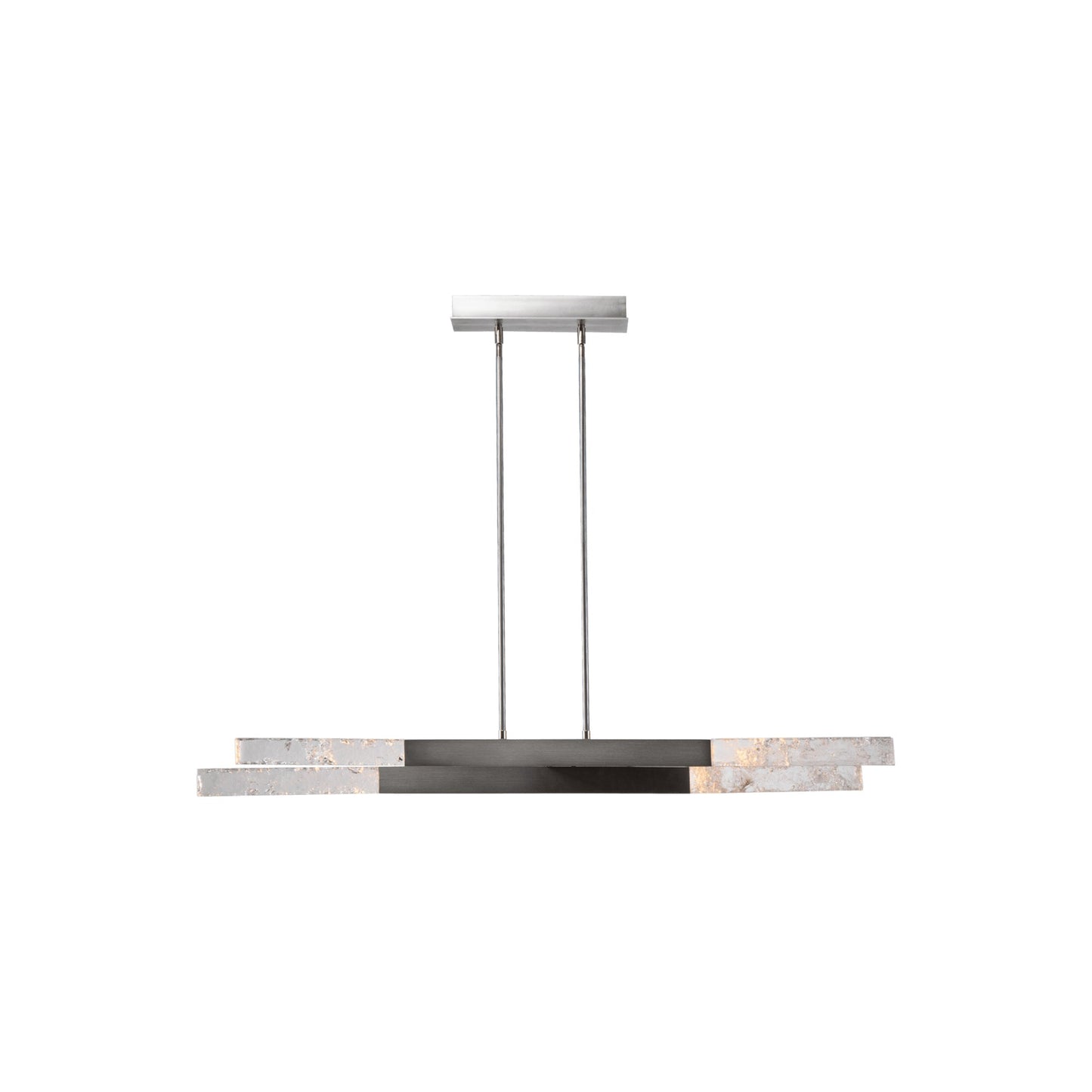 Axis LED Linear Pendant Light in Gunmetal.