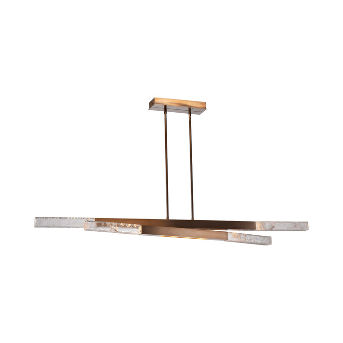 Axis LED Linear Pendant Light in Oil Rubbed Bronze.