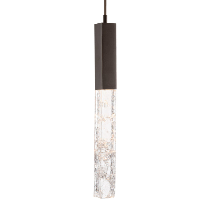 Axis LED Pendant Light in Flat Bronze.