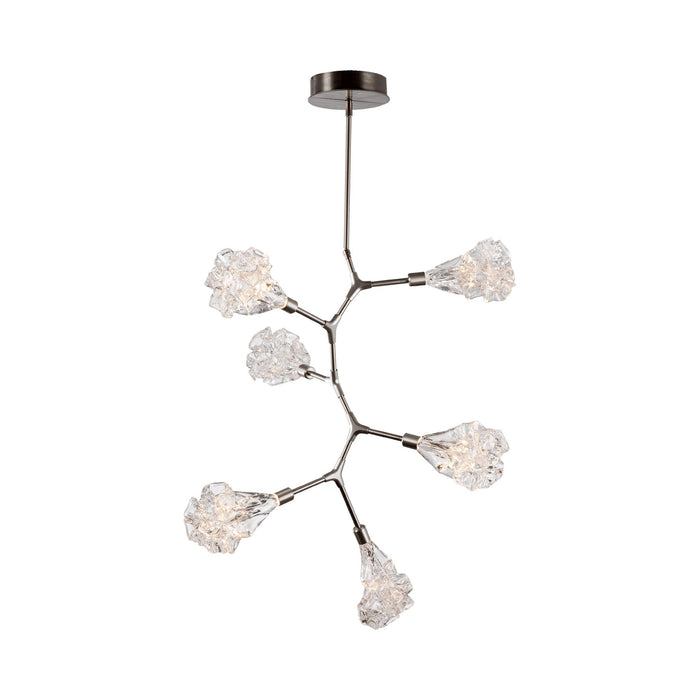 Blossom Modern Vine LED Pendant Light in Satin Nickel (6-Light).
