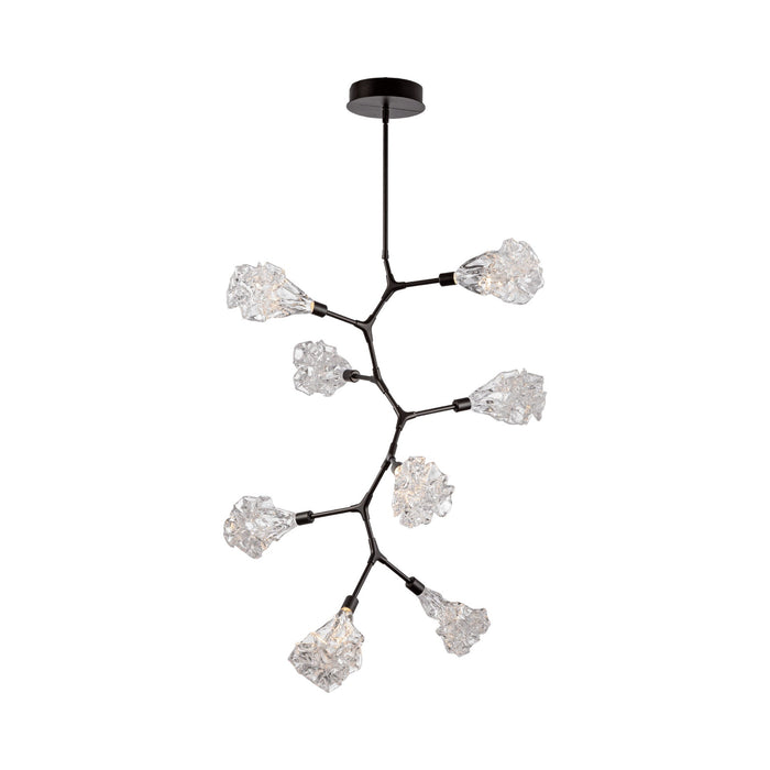 Blossom Modern Vine LED Pendant Light in Matte Black (8-Light).
