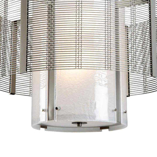 Downtown Mesh Double Drum Pendant Light in Detail.