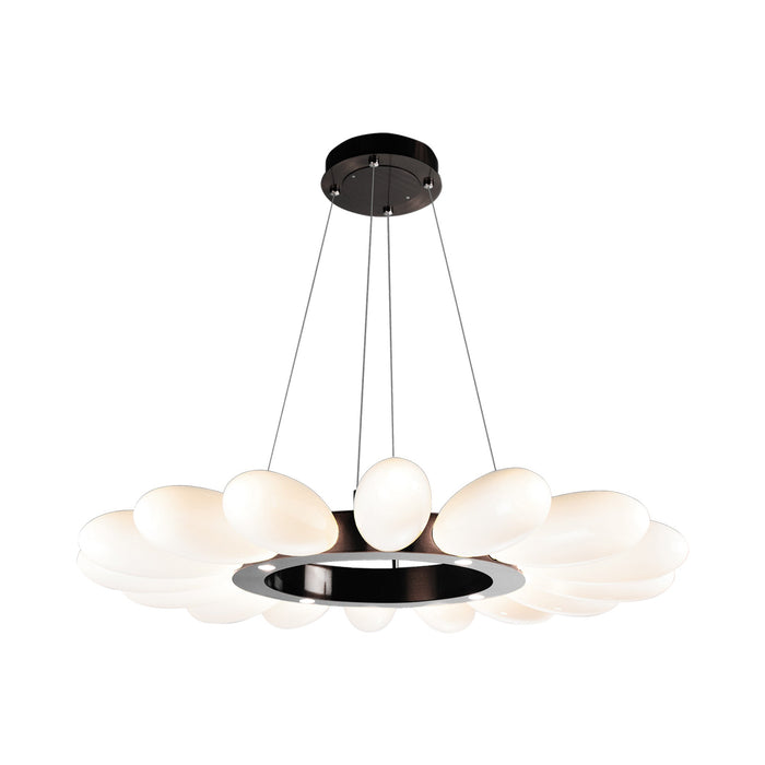 Fiori Radial Ring LED Chandelier in Oil Rubbed Bronze.