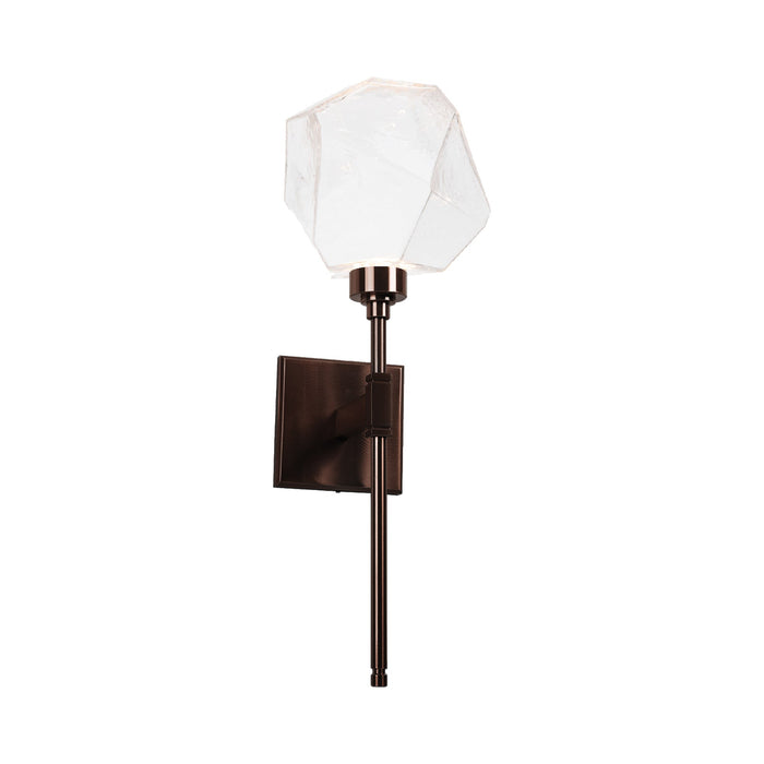Gem Belvedere LED Wall Light in Oil Rubbed Bronze/Clear Glass.
