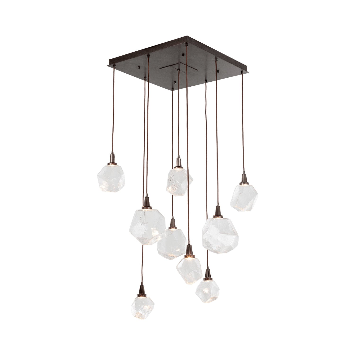 Gem Square LED Multi Light Pendant Light.
