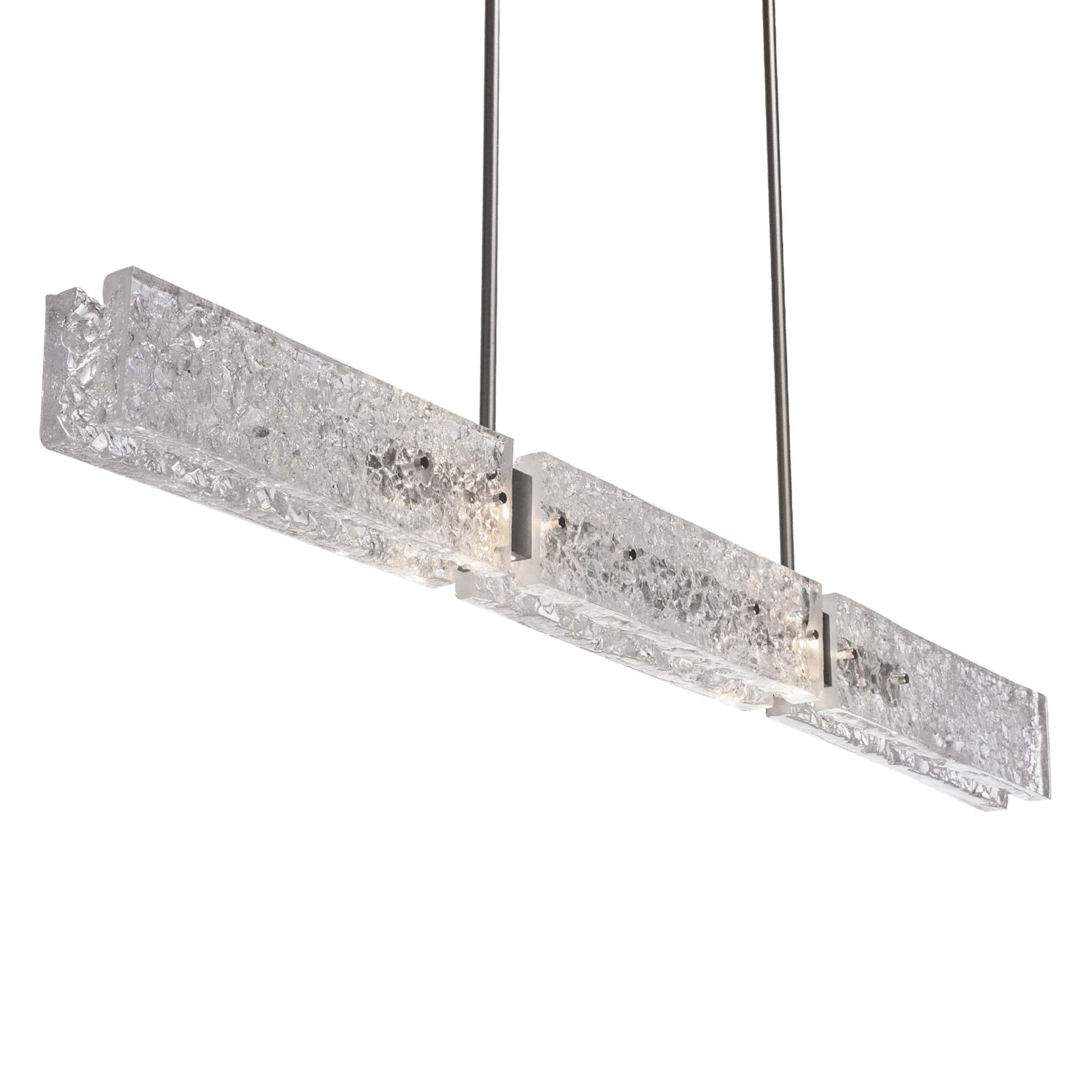 Glacier LED Linear Pendant Light in Detail.