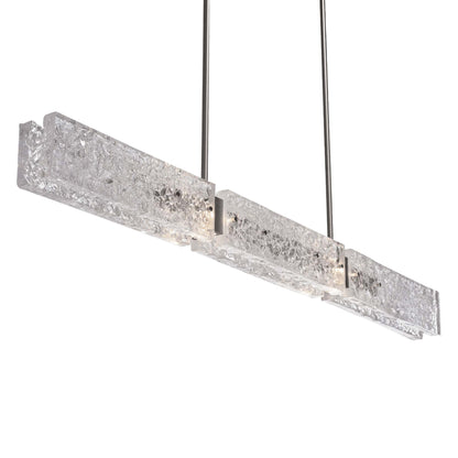 Glacier LED Linear Pendant Light in Detail.